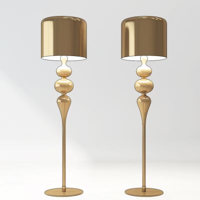 现代金属落地灯组合