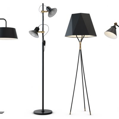 现代落地灯组合