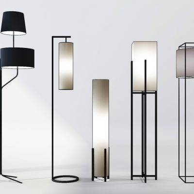 现代落地灯组合