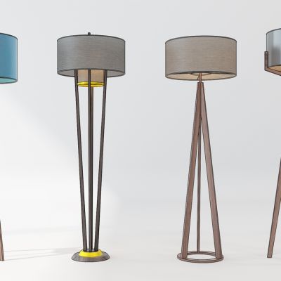 现代落地灯组合