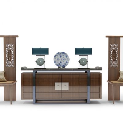 中式玄关柜中式椅子