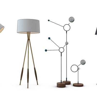 现代落地灯组合