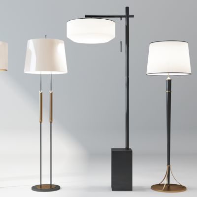 现代落地灯组合