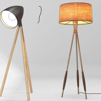 现代落地灯组合