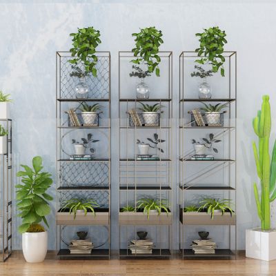 绿植装饰柜架花架组合