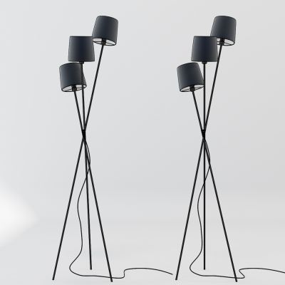 现代落地灯组合