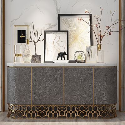 现代欧式轻奢餐边柜玄关柜