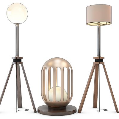 现代落地灯组合