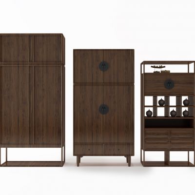 中式高柜边柜组合