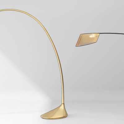 现代金属落地灯组合