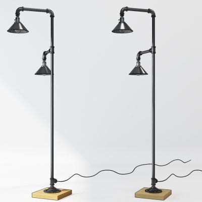 工业风金属落地灯组合