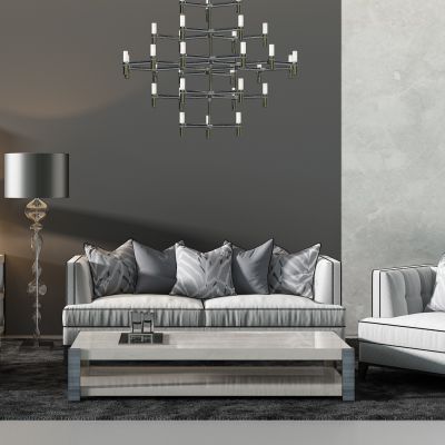 现代简欧式沙发落地灯