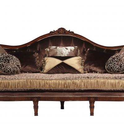 美式布艺三人沙发