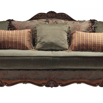 美式布艺三人沙发