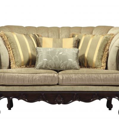 美式布艺双人沙发