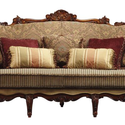 美式布艺三人沙发