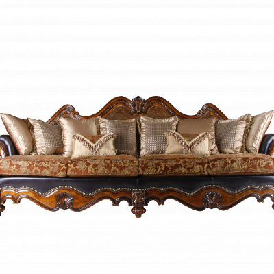 美式布艺四人沙发