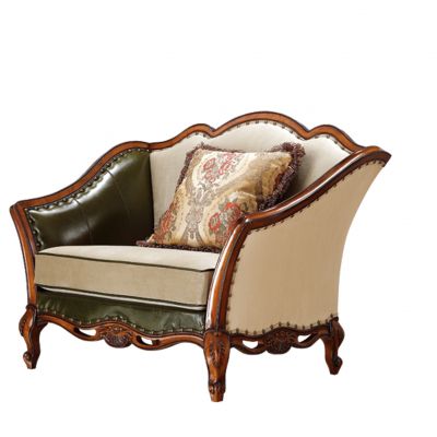 美式皮革单人沙发