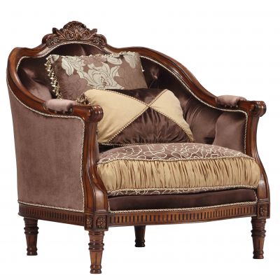 美式布艺单人沙发