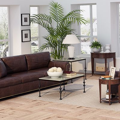 美式客厅美式沙发茶几边几装饰柜组合