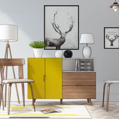 北欧边柜休闲椅子落地灯小吊灯