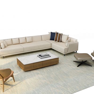 现代沙发茶几组合