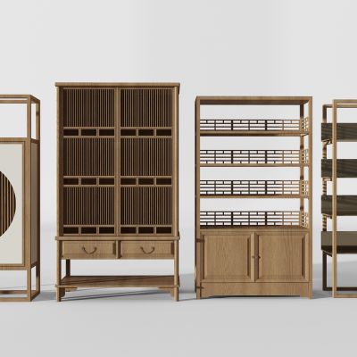 新中式装饰柜书柜书架