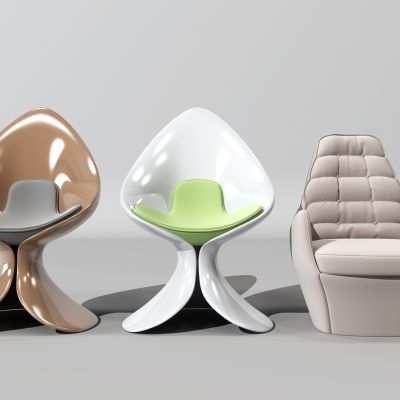 现代简欧式单人休闲沙发