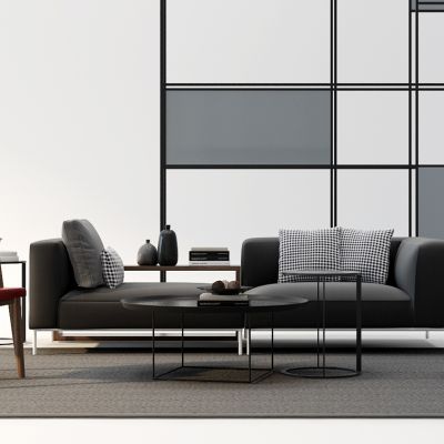 现代沙发茶几组合