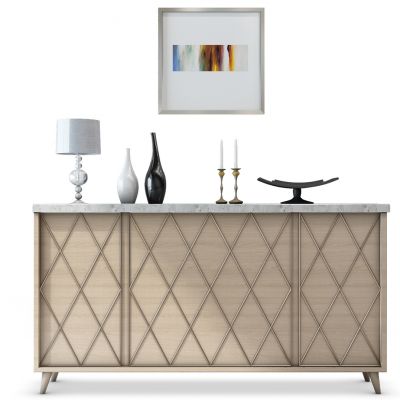 简欧端景柜台灯摆件