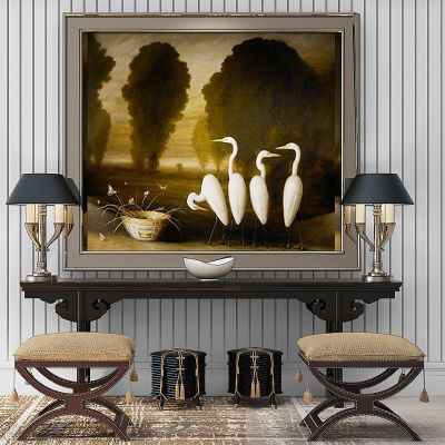 新中式条案凳子欧式脚凳