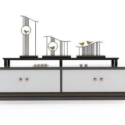 现代新中式电视柜