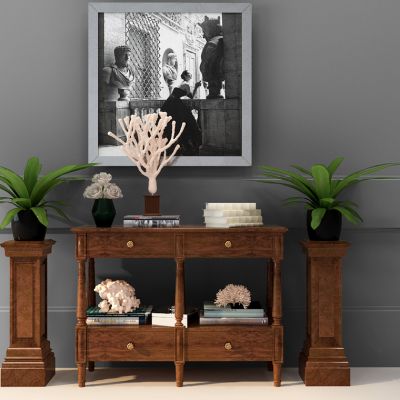 美式边柜陈设品玄关柜