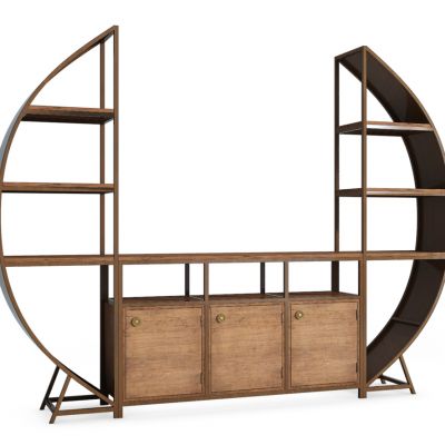 新中式装饰柜博古架组合