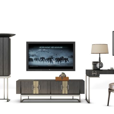 新中式装饰柜电视柜组合