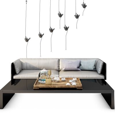 现代沙发茶几组合