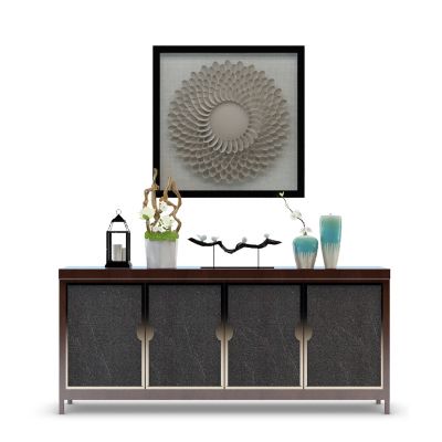 中式边柜及饰品