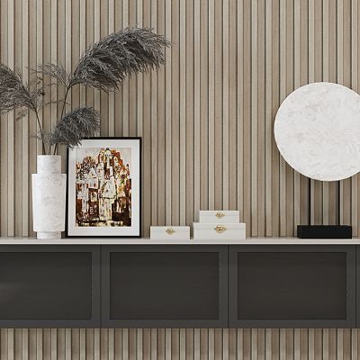 现代装饰台摆件饰品稻草花瓶组合