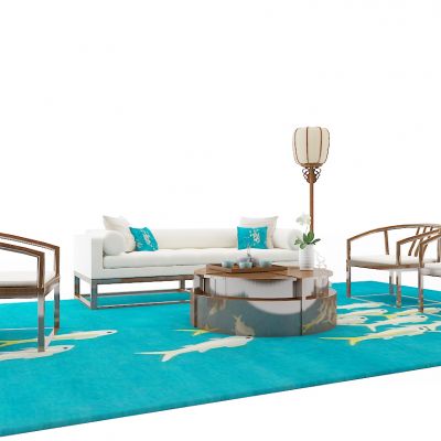 新中式沙发组合