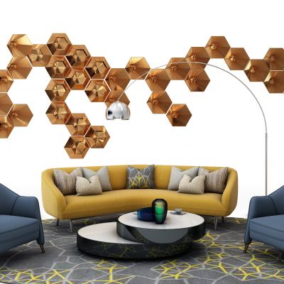 现代沙发组合挂件