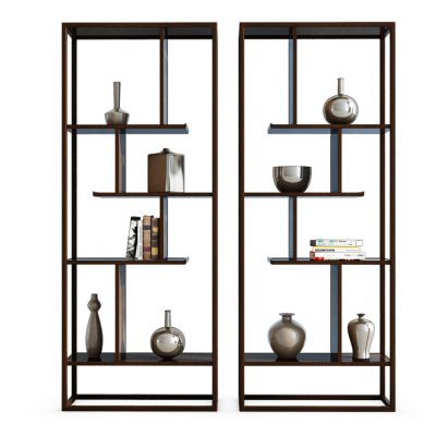 新中式博古架摆件组合