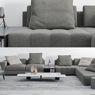 现代转角沙发组合