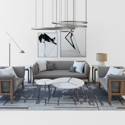 现代沙发组合沙发