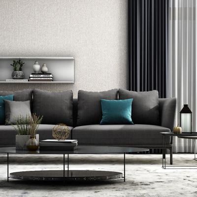 现代沙发茶几组合