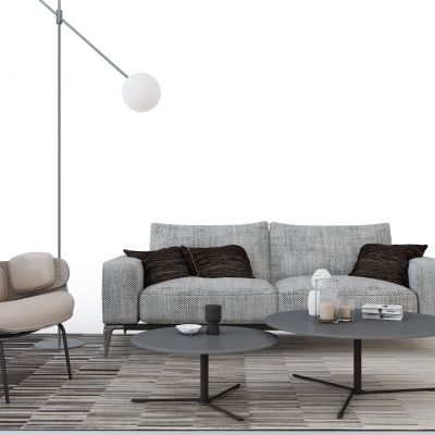 现代沙发茶几组合