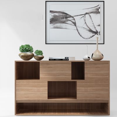 北欧边柜装饰柜组合