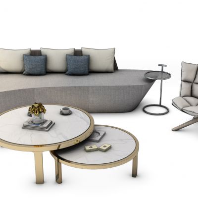 现代沙发茶几组合