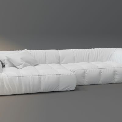 现代多人布艺沙发