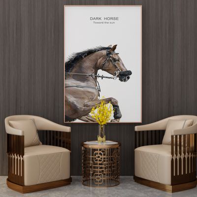 现代轻奢简欧式单人沙发