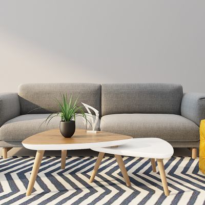 现代沙发茶几方墩